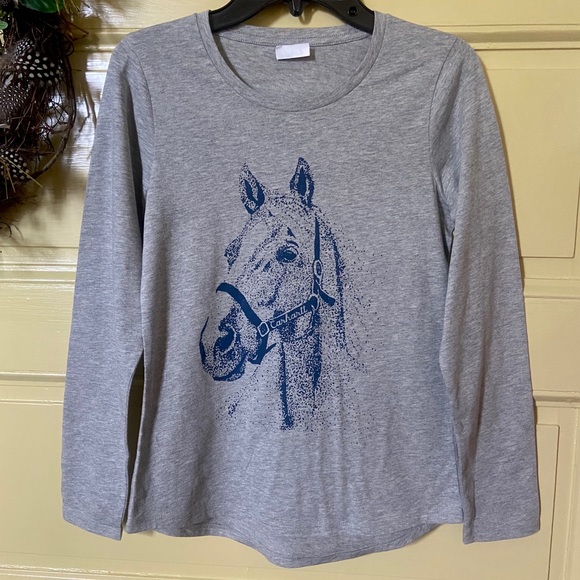 Carhartt Gray Stippled Horse Tee 